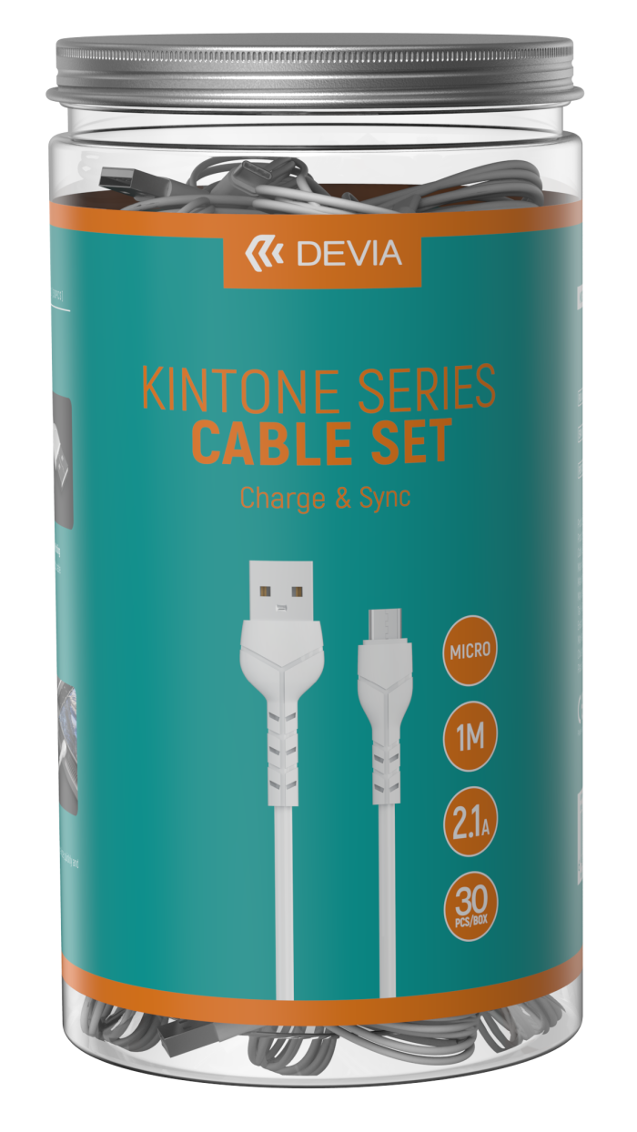  Foto - Cable Micro V8 Kintone Serie  (5V 2.1A,1M)