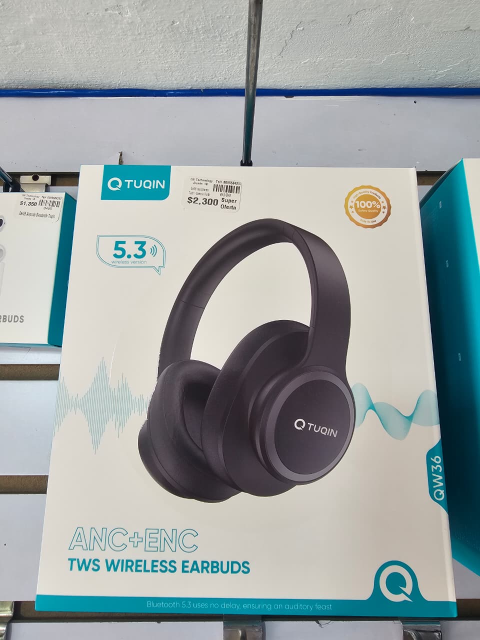  Foto - Qw36 Headphones Tuqin - Cancela Ruido