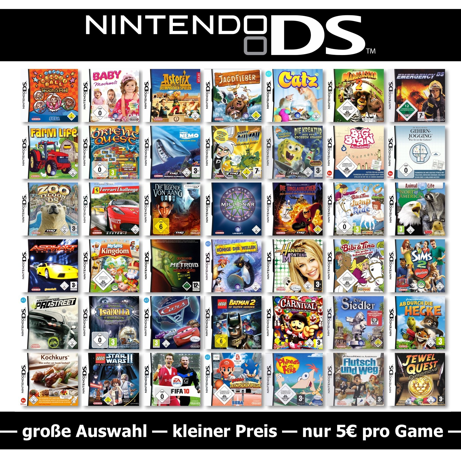  Foto - Cintas Nintendo Ds